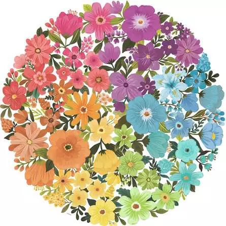 Puzzle 500 Teile - Circle of Colors - Flowers