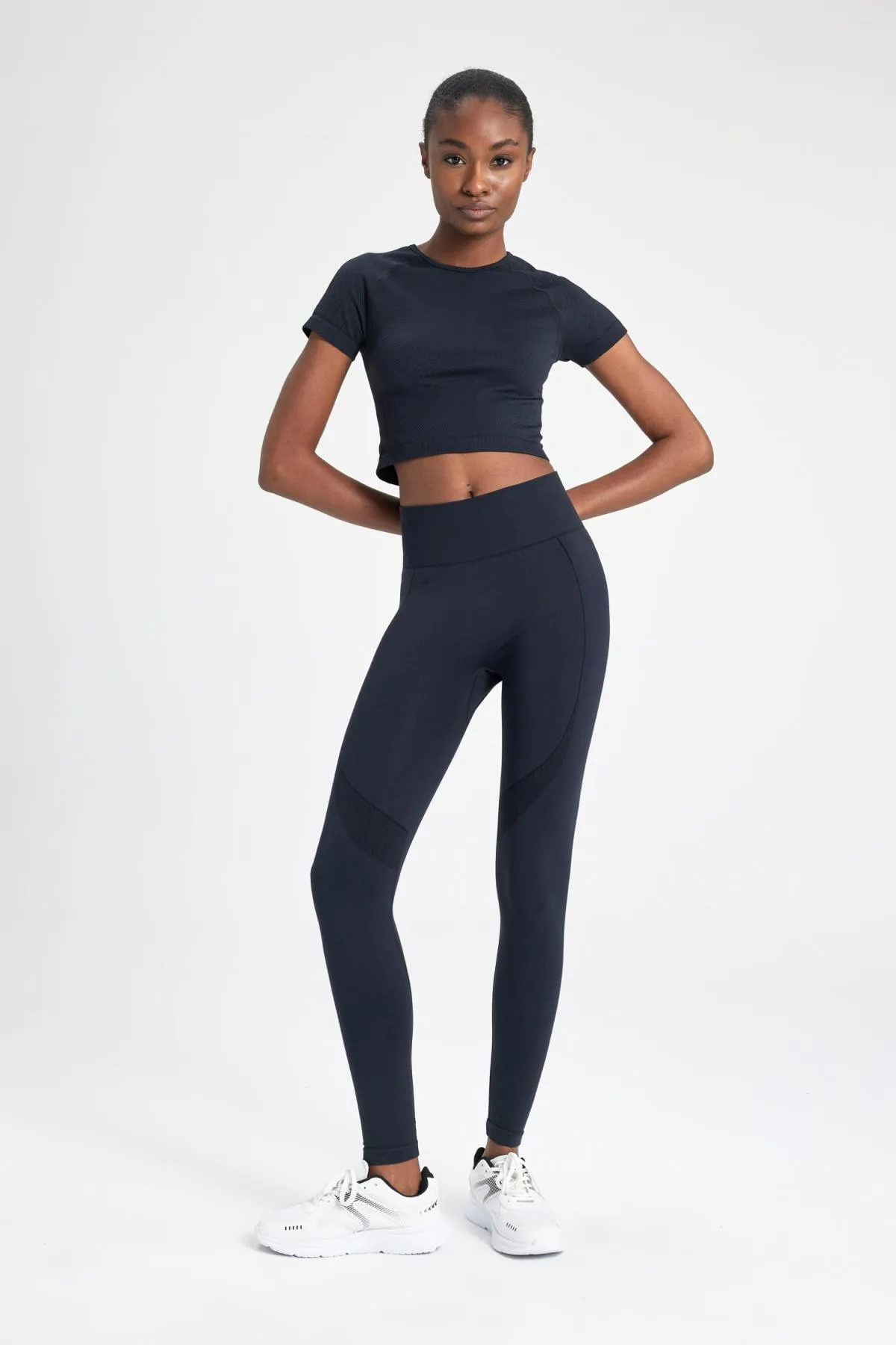 DeFacto  Sport-Leggings - Schwarz - Mittlerer Bund
