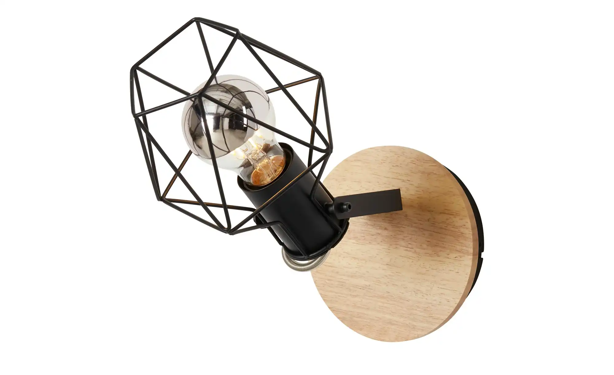 Paul Neuhaus Decken- und Wandstrahler, 1-flammig, Rubber Wood