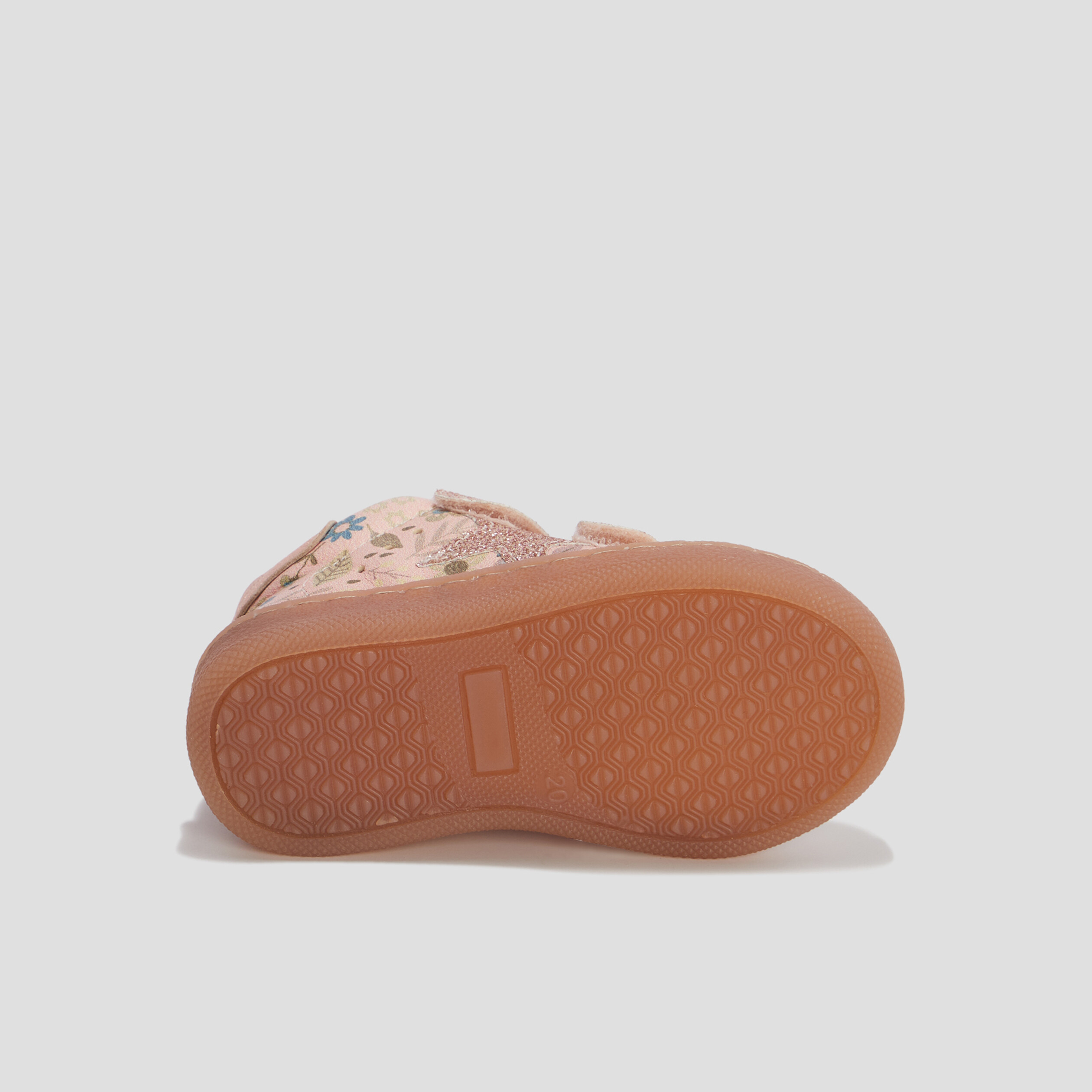 Baskets montantes à scratchs en cuir multicolore bébé fille | La Halle