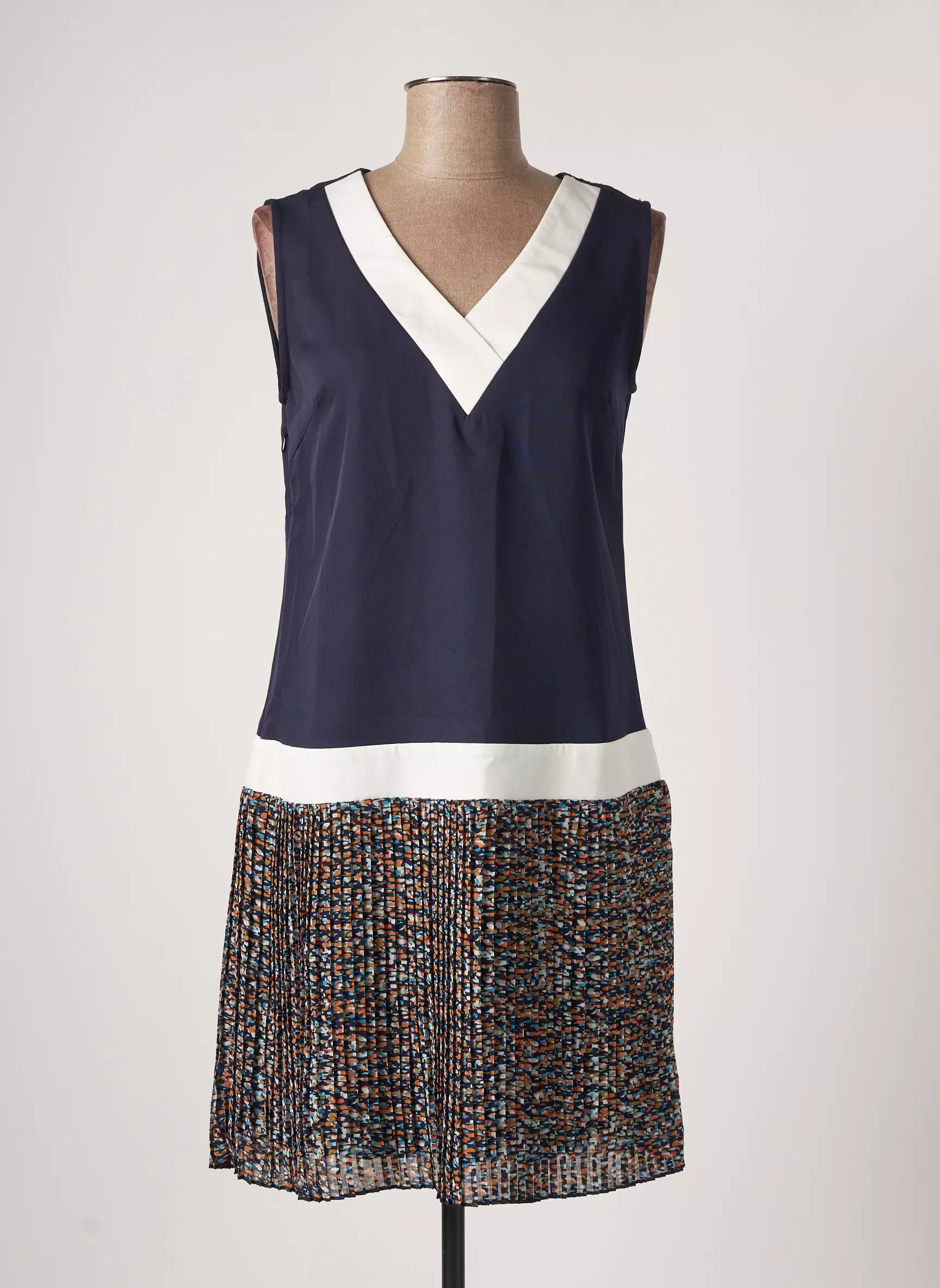 Acbelle Robes Mi Longues Femme couleur bleu