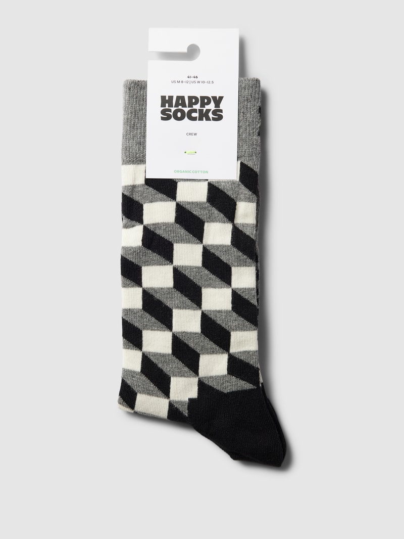 Socken mit Allover-Muster in mittelgrau