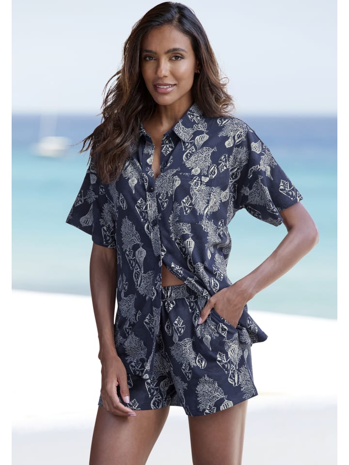 VIVANCE DREAMS Shorty in dunkelblau-gemustert günstig kaufen