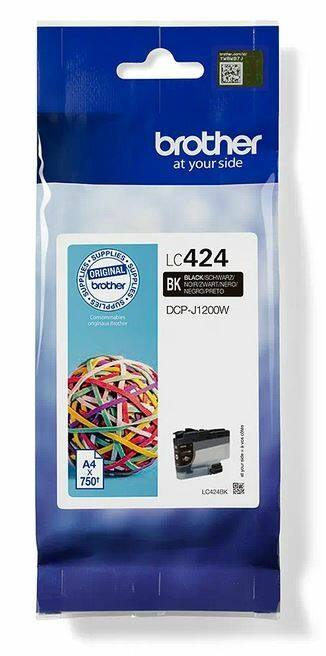 Brother LC-424BK Original Tintenpatrone Schwarz