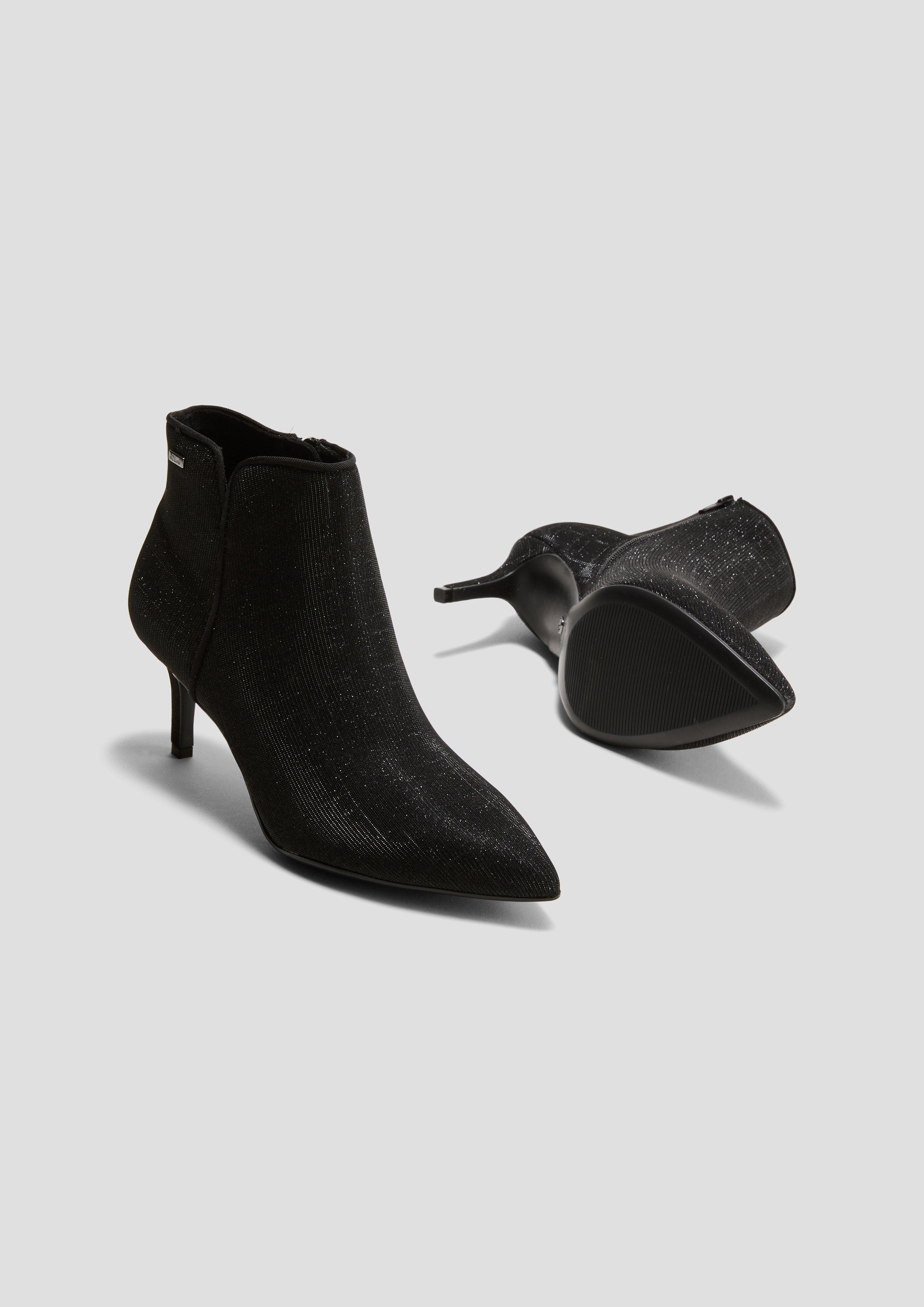 Glitzer-Stiefel mit Pfennigabsatz  6008294-031