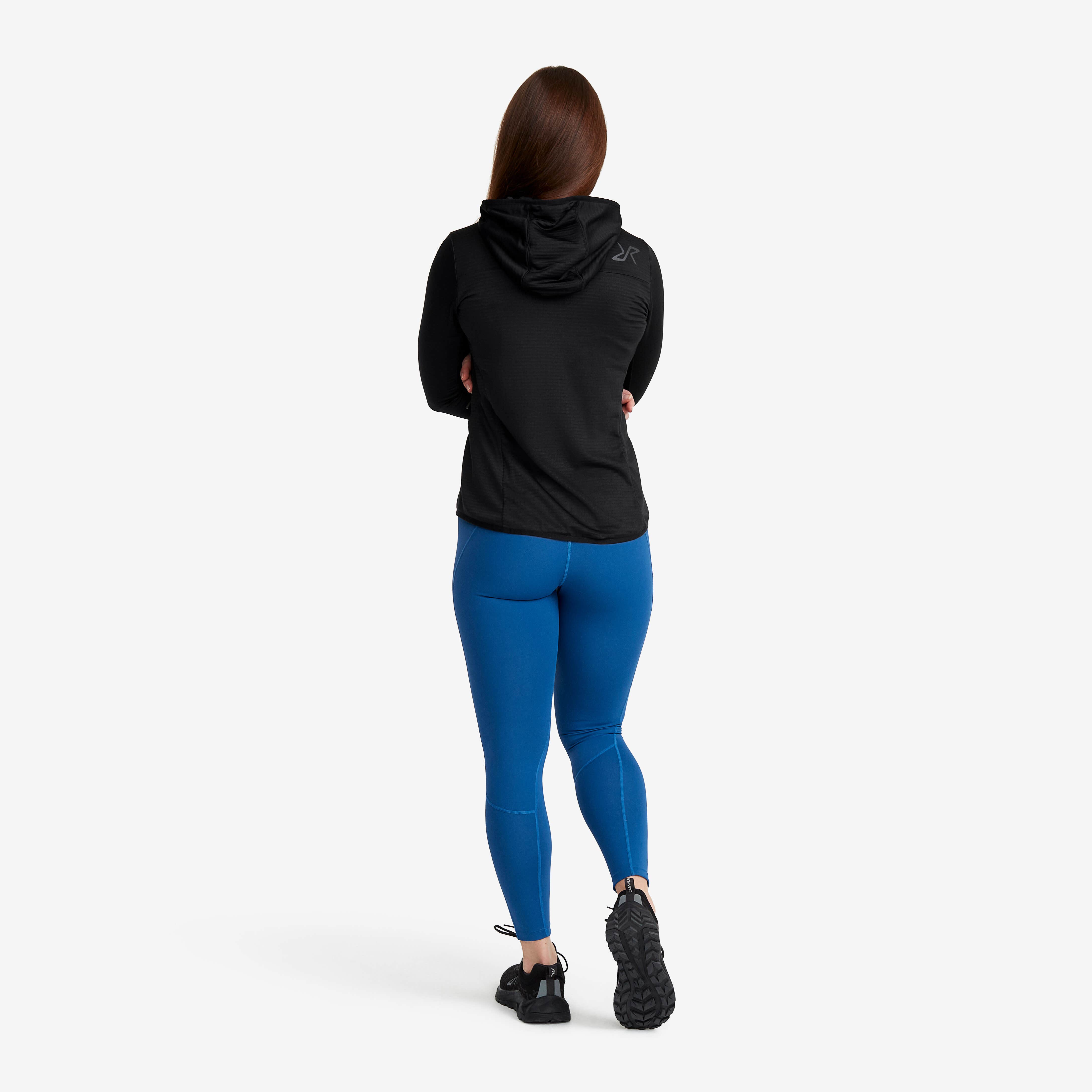 Waffle Hoodie Femme Black