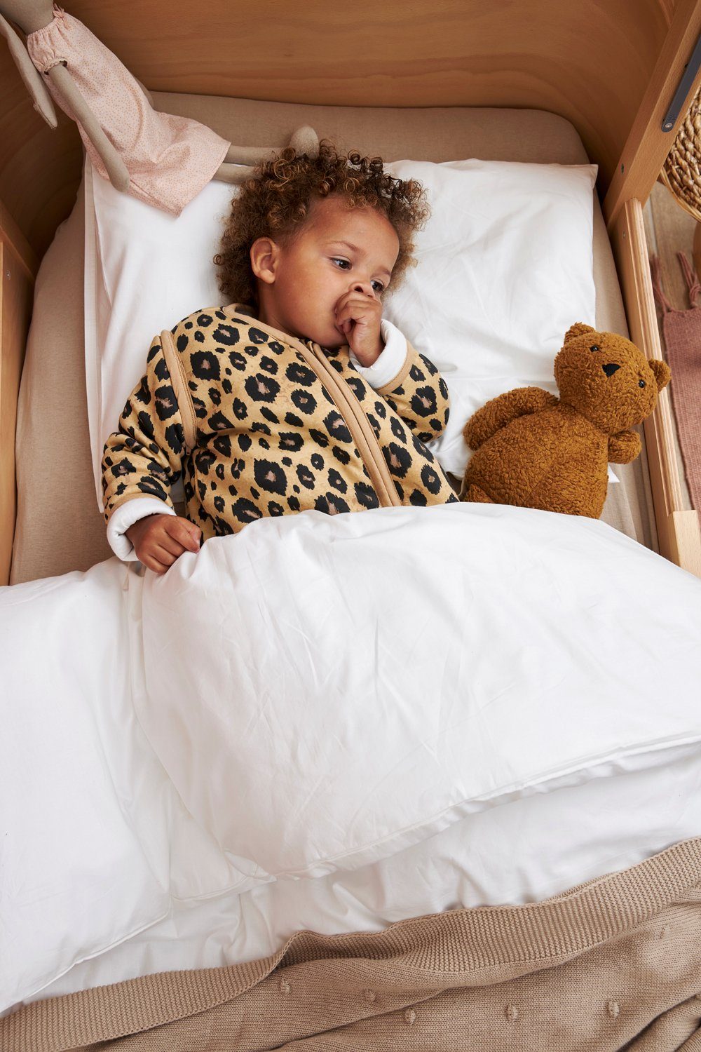 Babybettbezug Uni Offwhite, Meyco Baby, 100x135cm