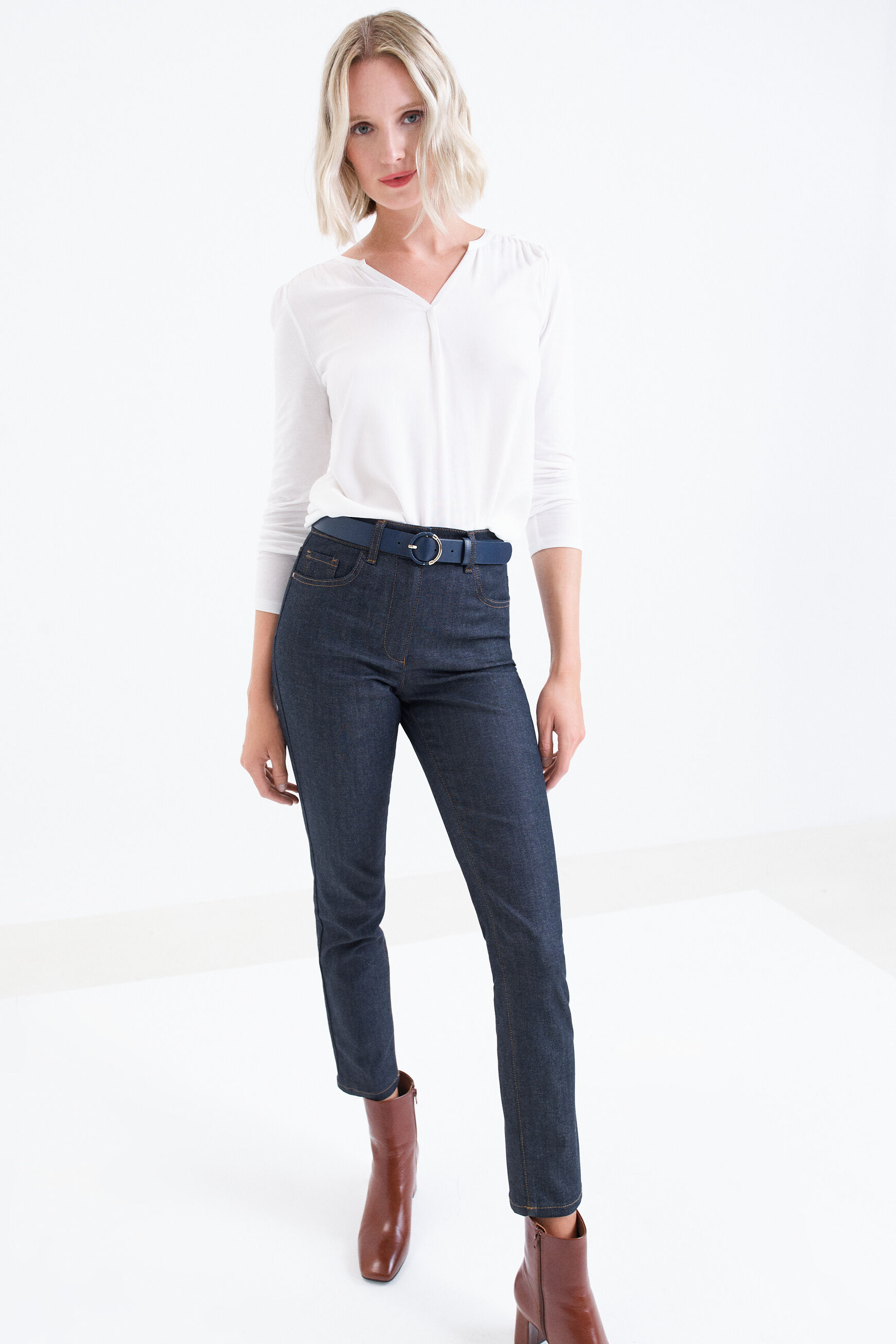 jean kyle denim double stone femme