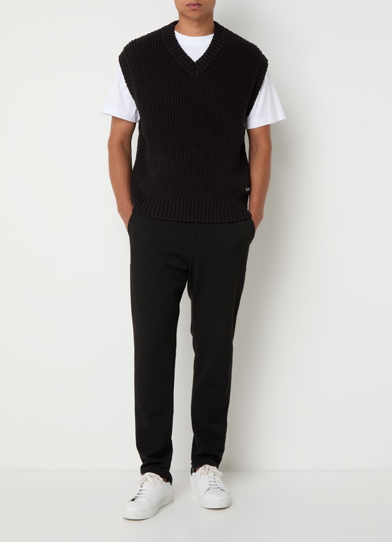 OLAF Chunky knitted spencer with logo