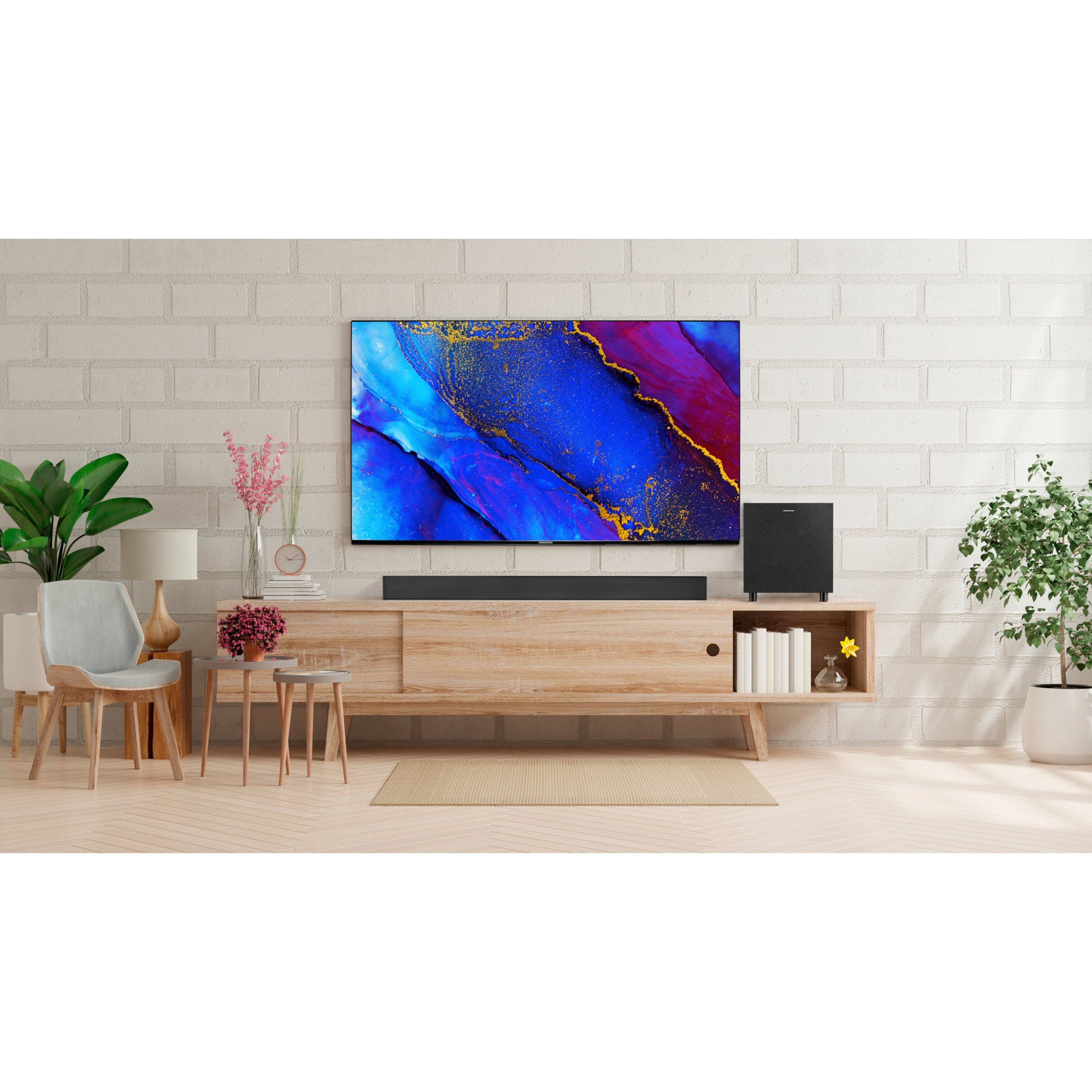 Medion® LIFE® S61022 Dolby Atmos® Soundbar, Bluetooth®, 3x20W + 60 W Subwoofer Soundbar (MD44022)