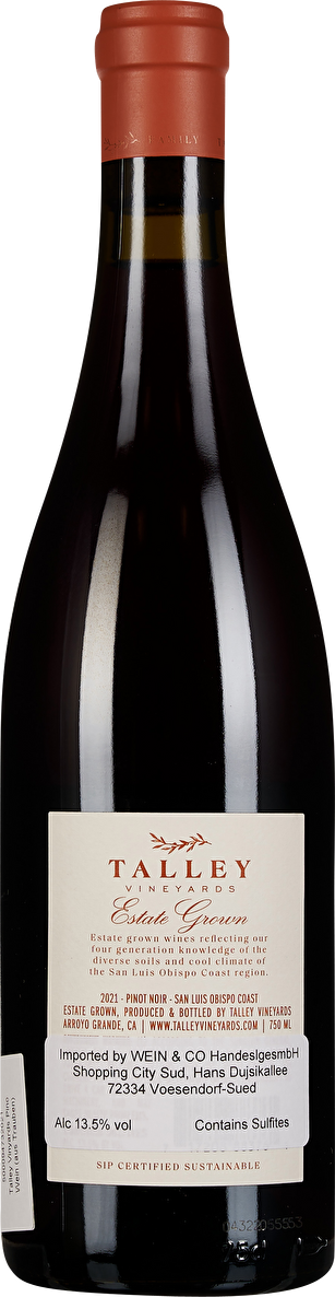 Talley Vineyards Pinot Noir Estate San Luis Obispo Coast 2021