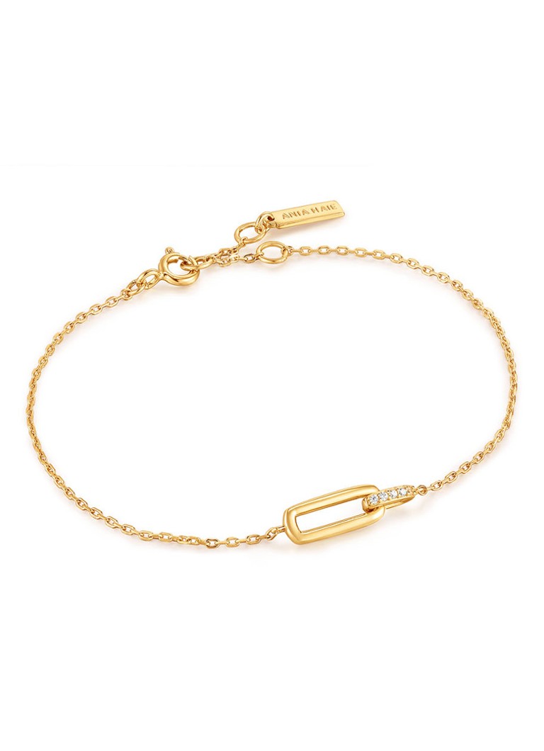 Ania Haie Glam Interlock Armband, vergoldet