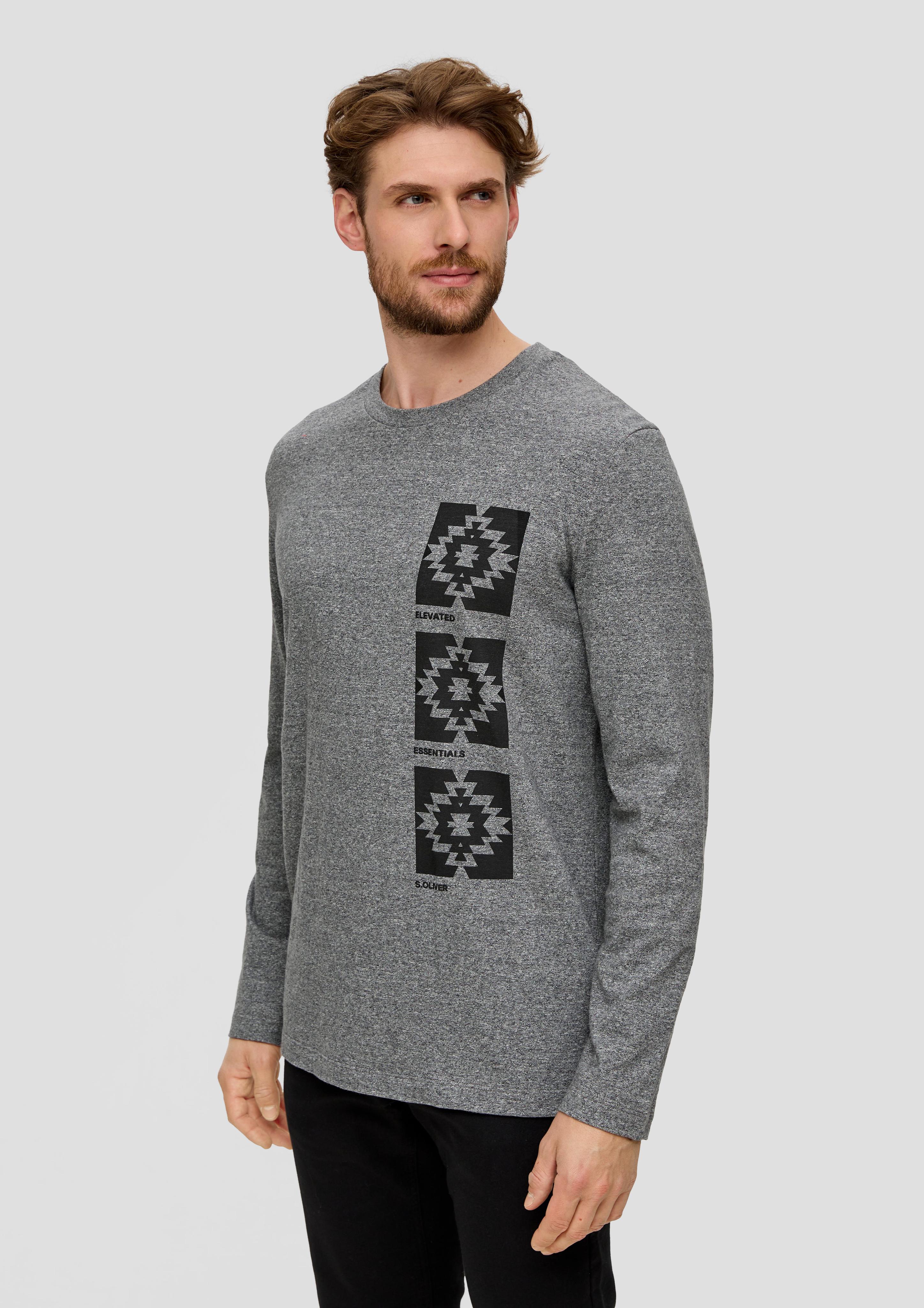 Langarmshirt mit Frontprint  2138673-98D1