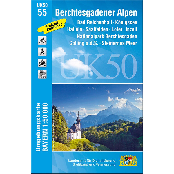 Berchtesgardener Alpen 1 : 50 000 (UK50-55) - Karte