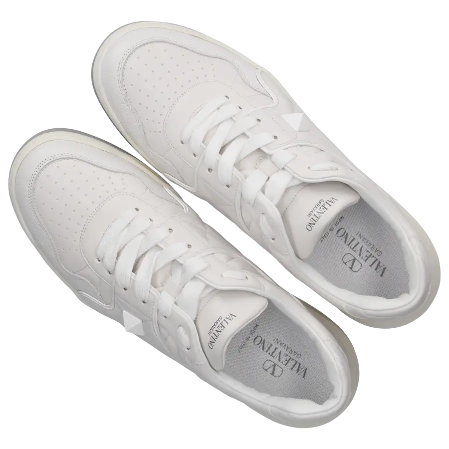 Valentino Garavani - Sneaker low ONE STUD Nappaleder - weiß