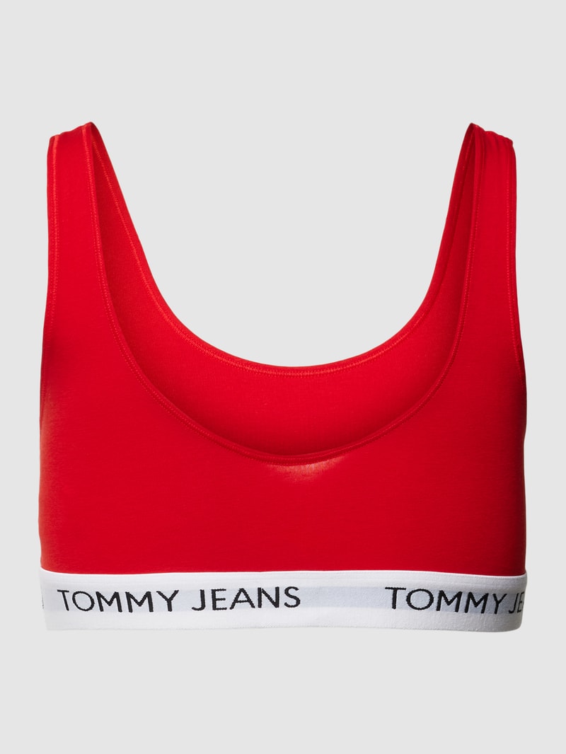 Bralette mit Logo-Saum Modell 'HERITAGE' in rot