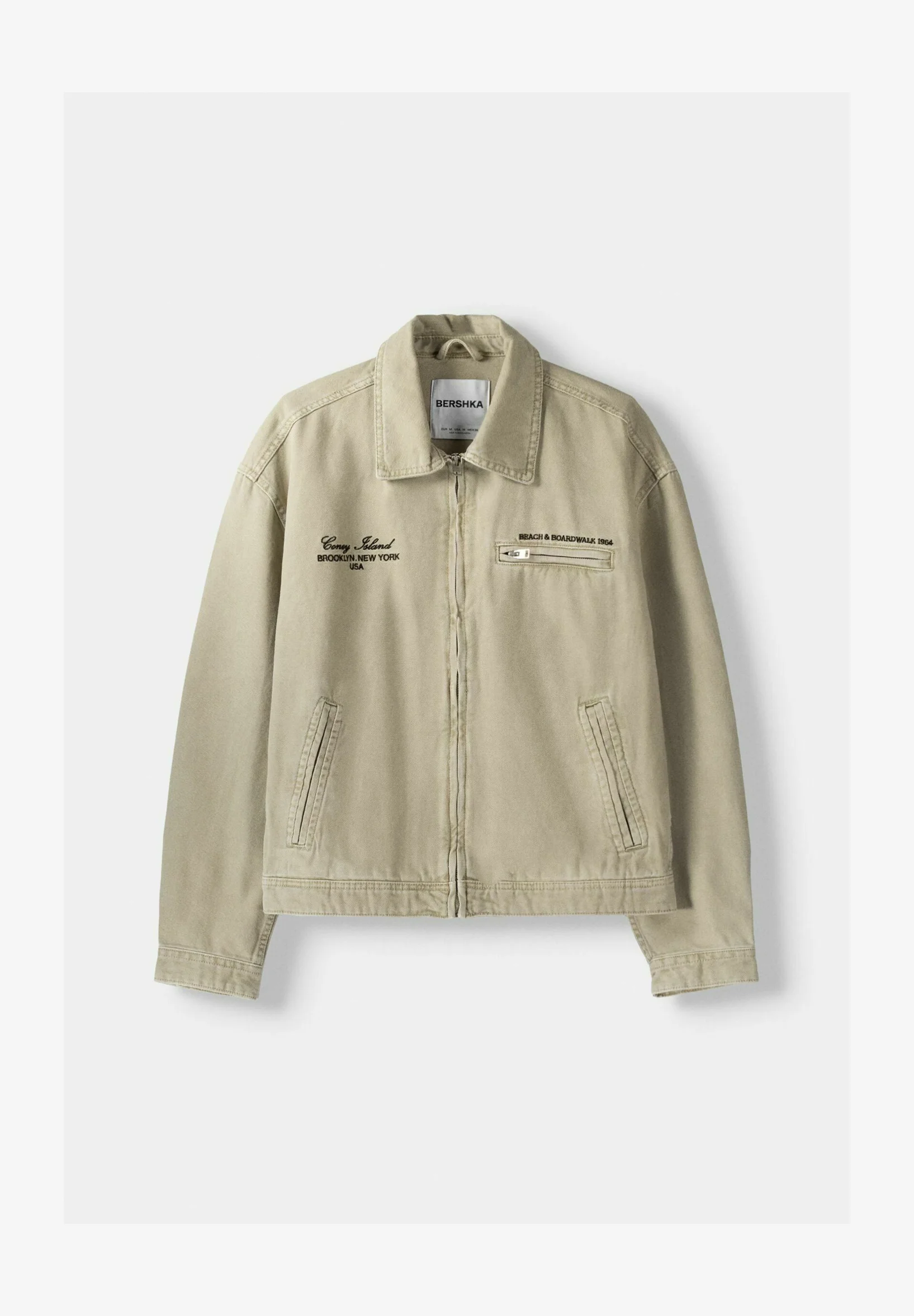 Bershka BOXY FIT - Chaqueta vaquera