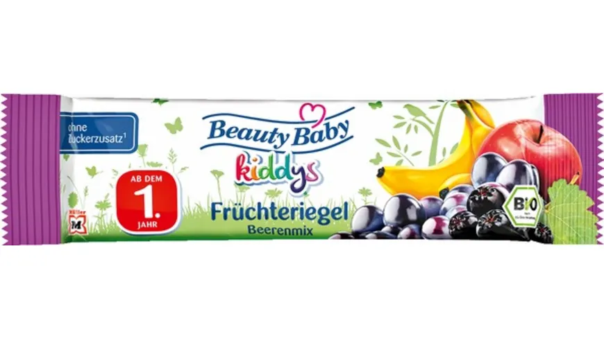 Beauty Baby Kiddys Bio Früchteriegel Apfel-Banane-Beere 25 g