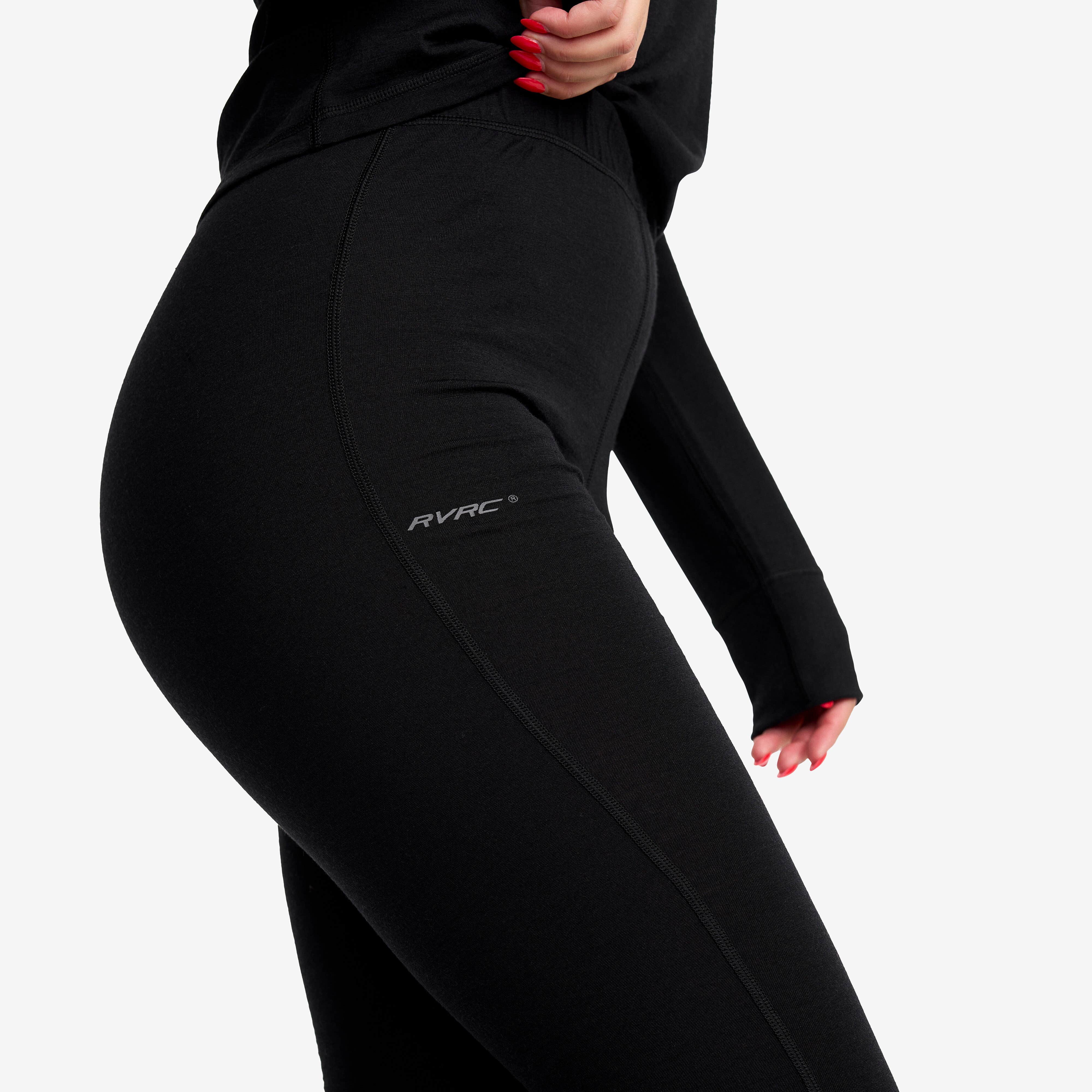 Mount Merino 3/4 Pants Femme Black