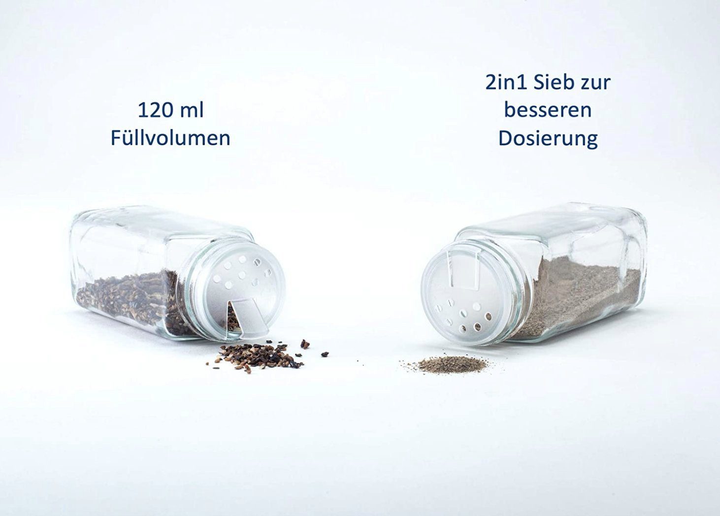 Hanseküche Gewürzregal Gewürzregal aus Holz – FSC®-zertifiziert, Komplettset inkl. Gläser und Streuaufsatz 1-tlg., Komplettset aus nachhaltigem und zertifiziertem Bambusholz