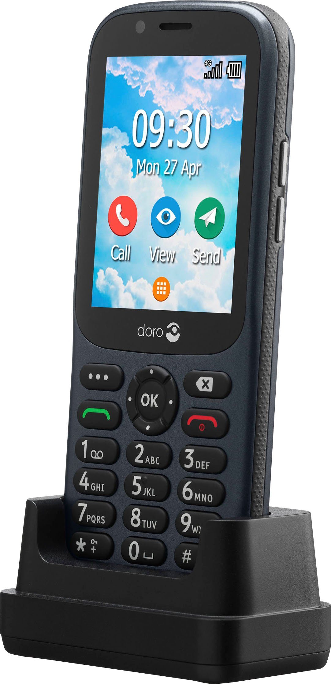 Doro 730X Smartphone (7,11 cm/2,8 Zoll, 1,3 GB Speicherplatz, 3 MP Kamera)