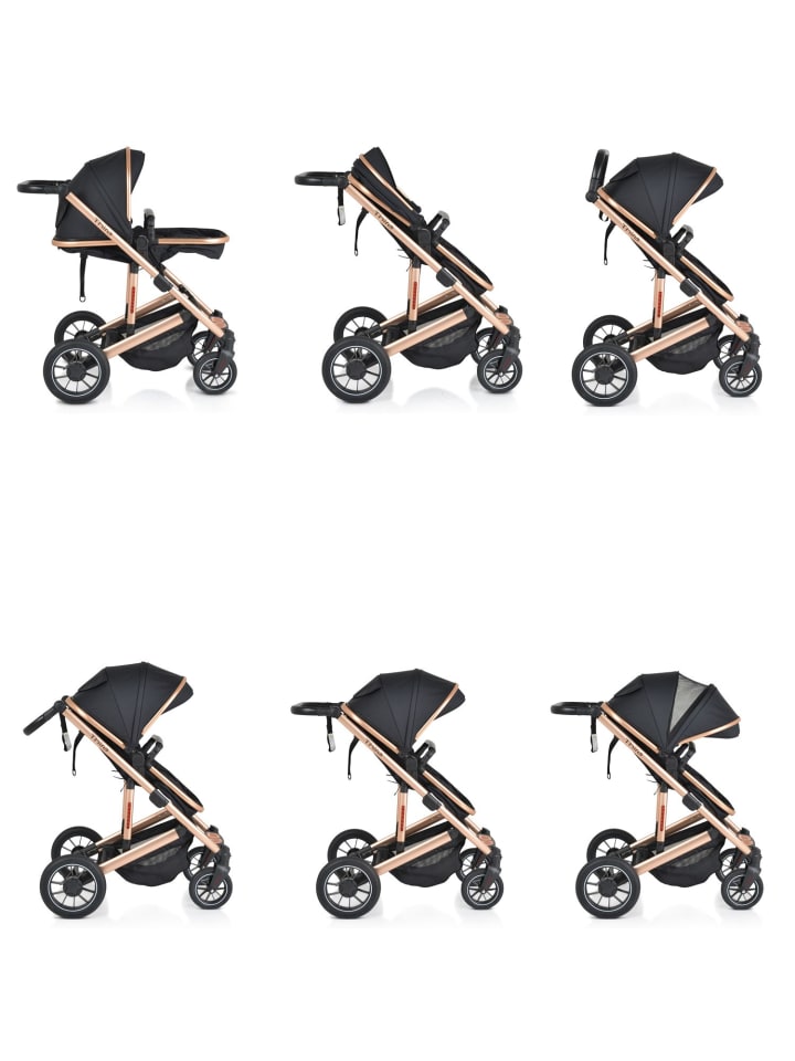 Moni Kombikinderwagen 2 in 1 Thira in schwarz günstig kaufen onesize