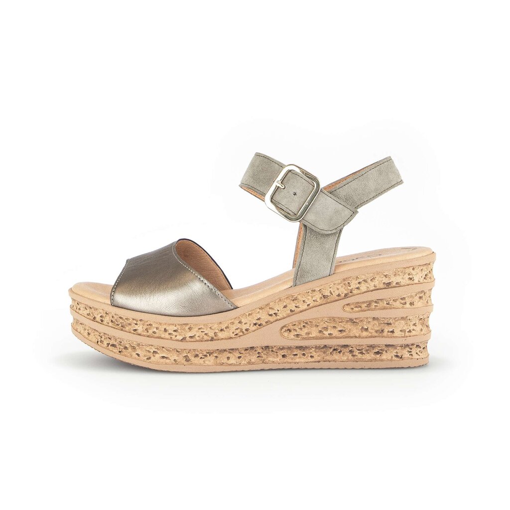 Gabor fashion Keilsandalette grün