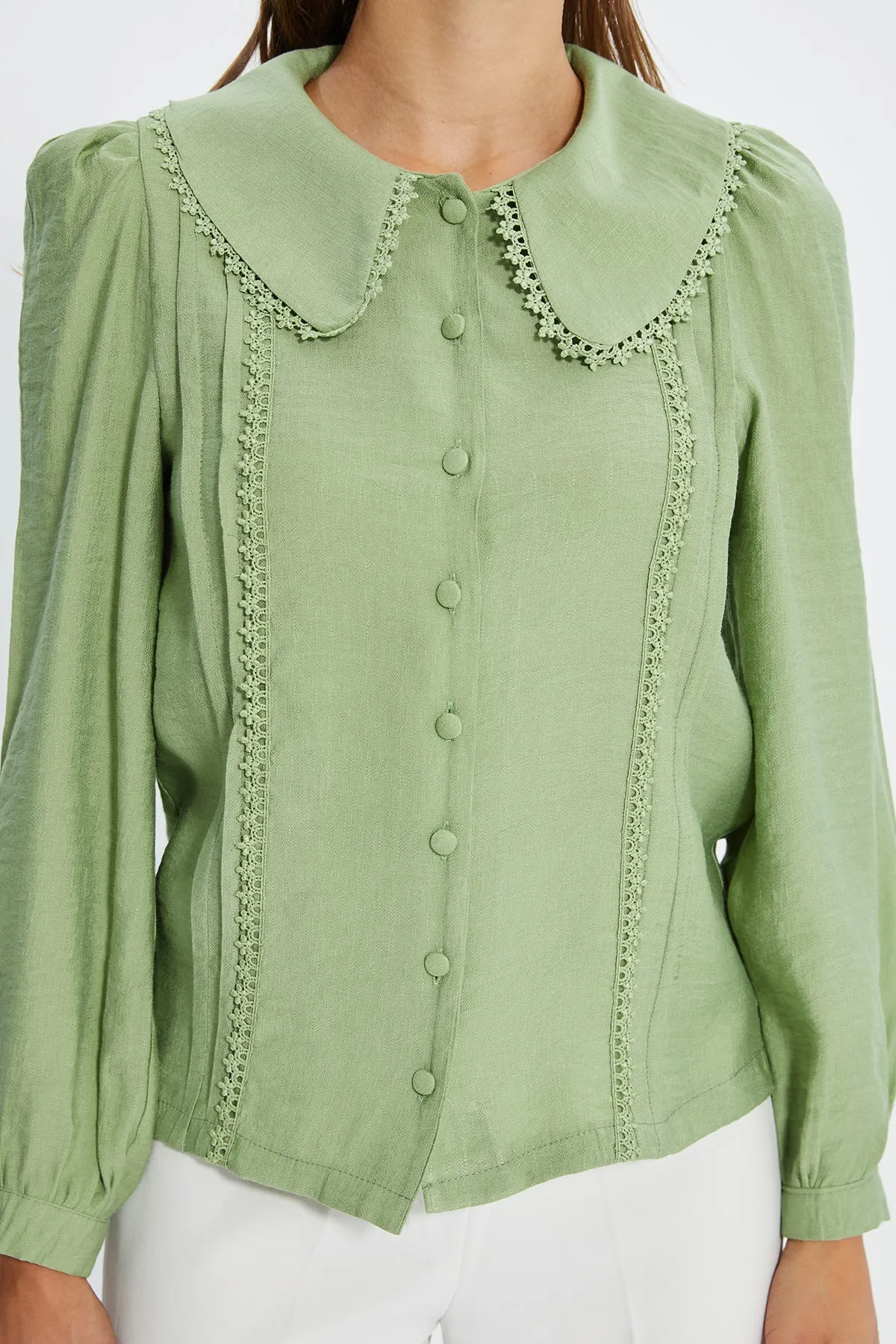 Trendyol Collection  Hemd - Grün - Regular Fit
