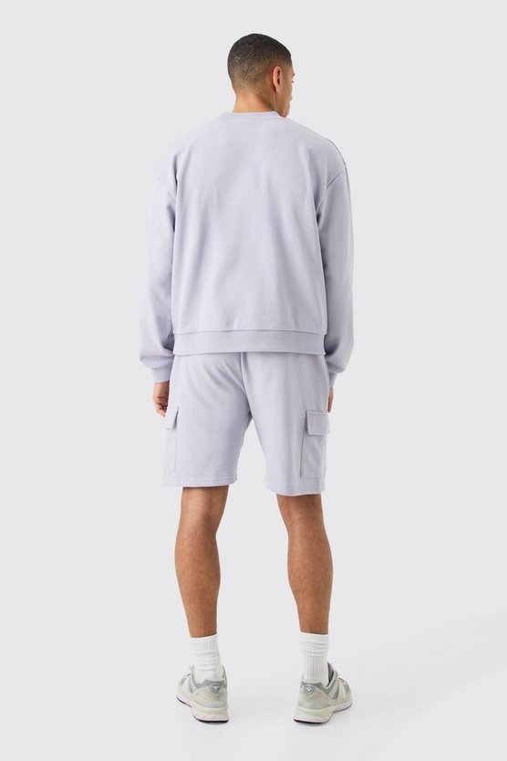 Kurzer Oversize Cargo-Trainingsanzug