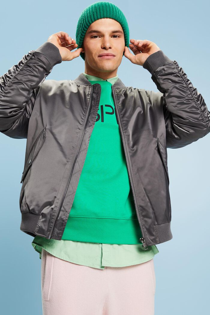 Bomberjacke aus Satin