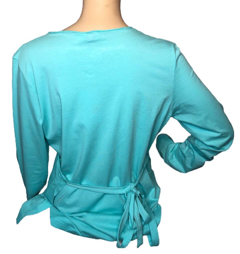 Bellybutton Umstandsshirt Wickelshirt 22810 türkis langarm L