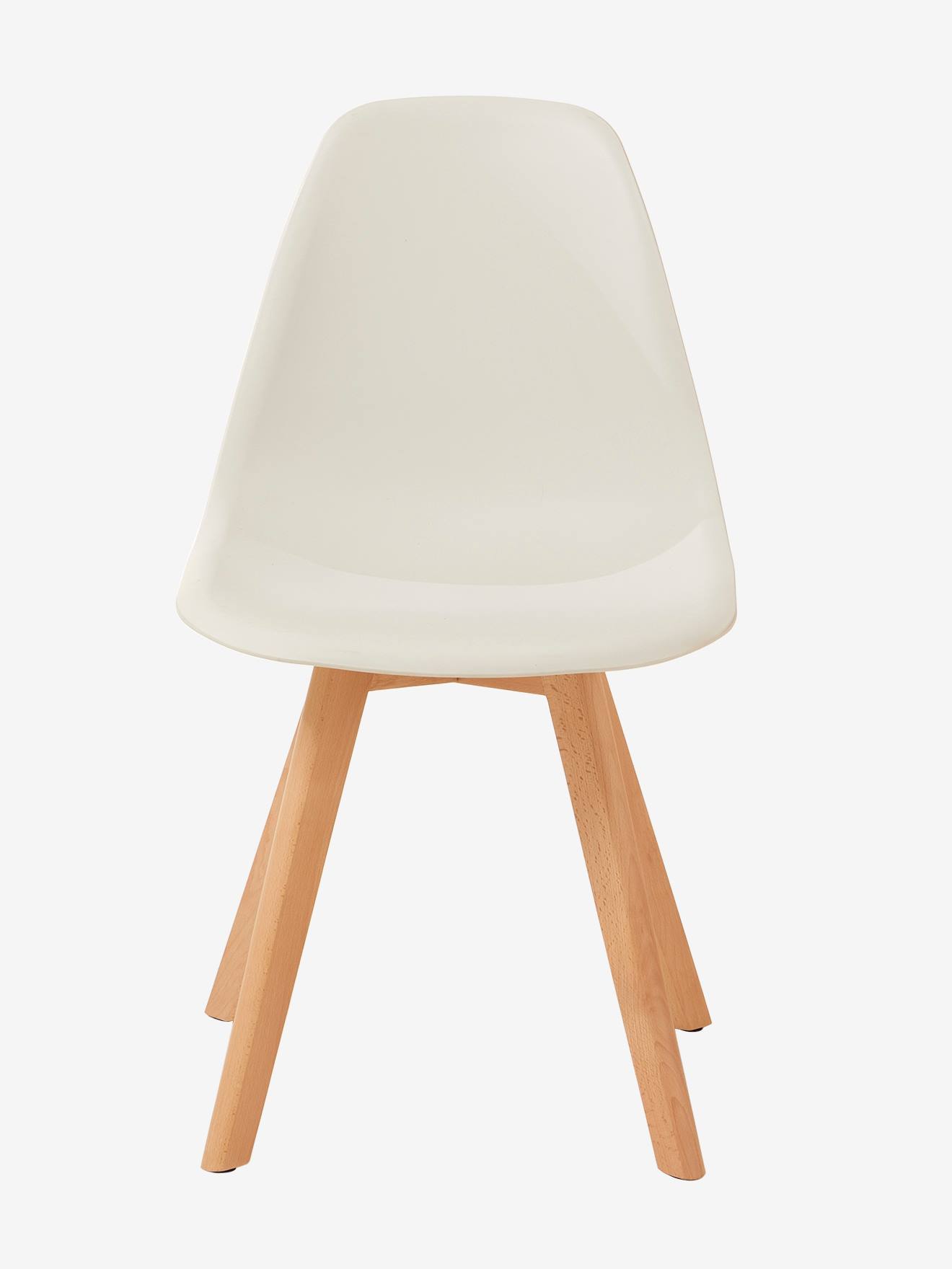 Vertbaudet Kinderstuhl SCANDI, Sitzhöhe 46 cm - weiß/natur