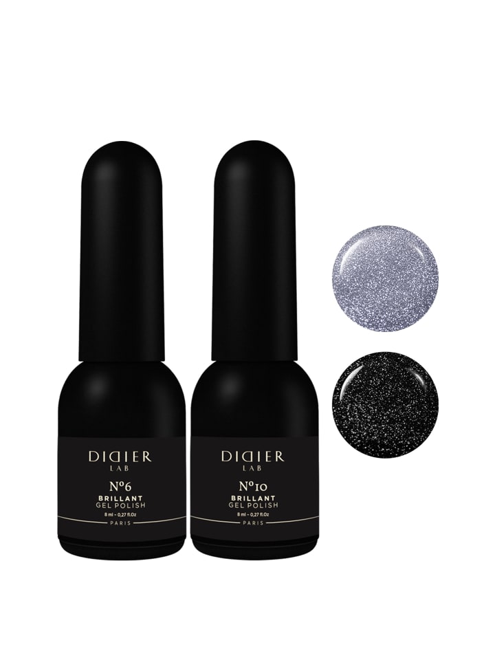 Didier Lab Nagellack Gel Nagellack Gel Brillant 6 10 in Blue No6   Black No10 günstig kaufen onesize