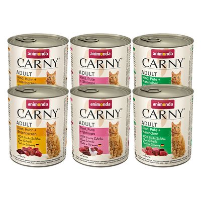 Probierpaket Animonda Carny Adult 6 x 800 g