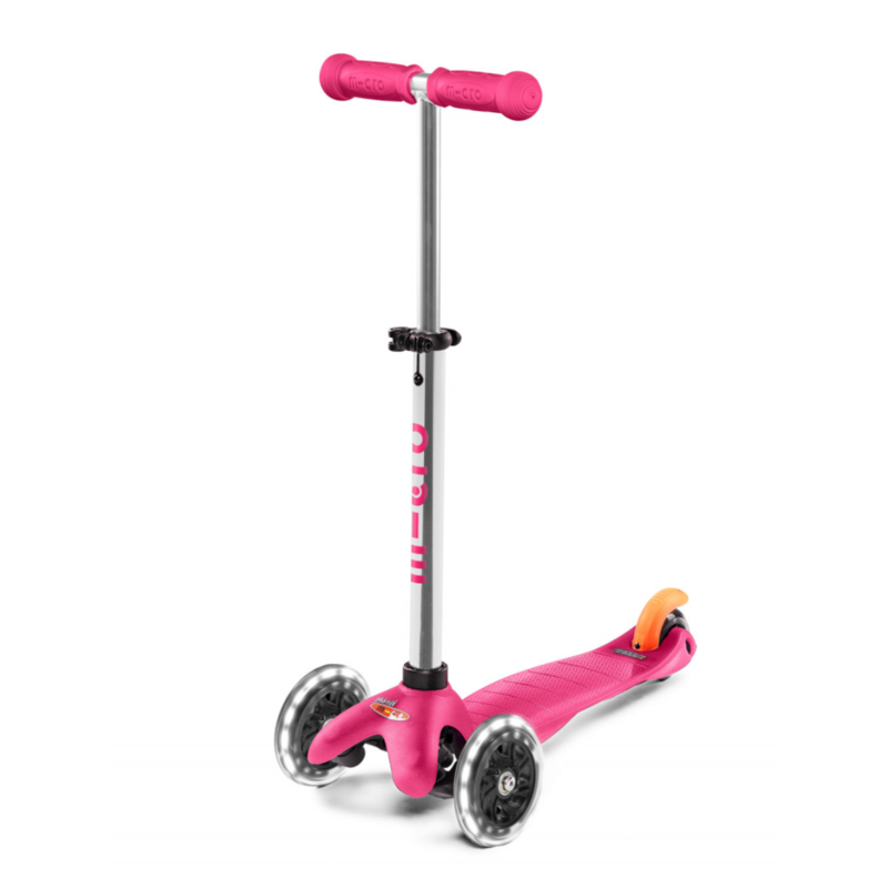 Trottinette 3 Roues- Mini Micro Plus Led Rose