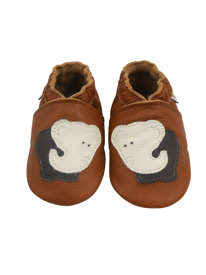 Yalion Leder-Krabbelschuhe 