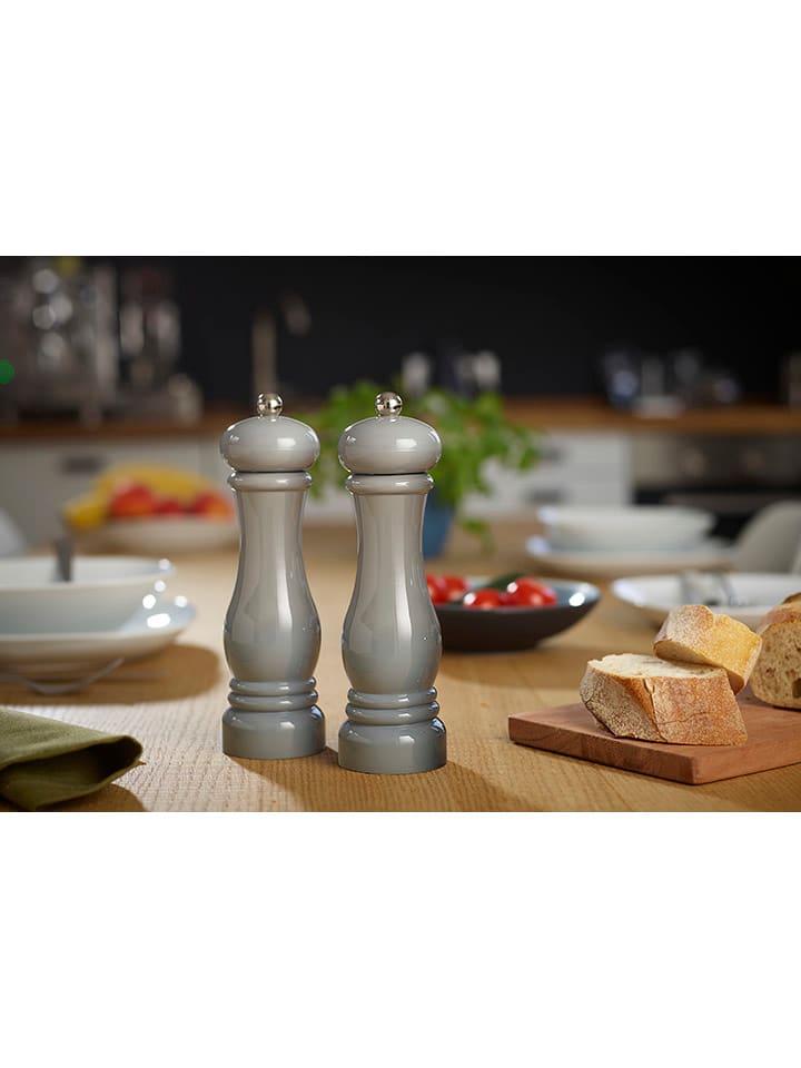 Echtwerk 2tlg. Set: Salz- & Pfeffermühle in Grau - (H)21 x Ø 6 günstig kaufen onesize