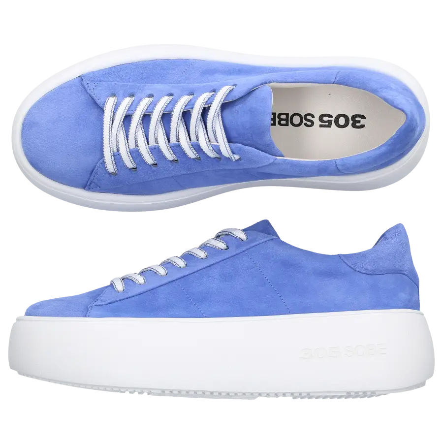 305 SOBE - Sneaker low BOND Veloursleder - blau