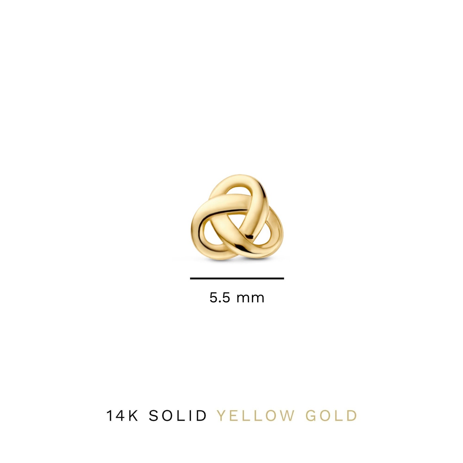 Rivoli Ohrknöpfe - 585 Gold / 14 Karat Gold