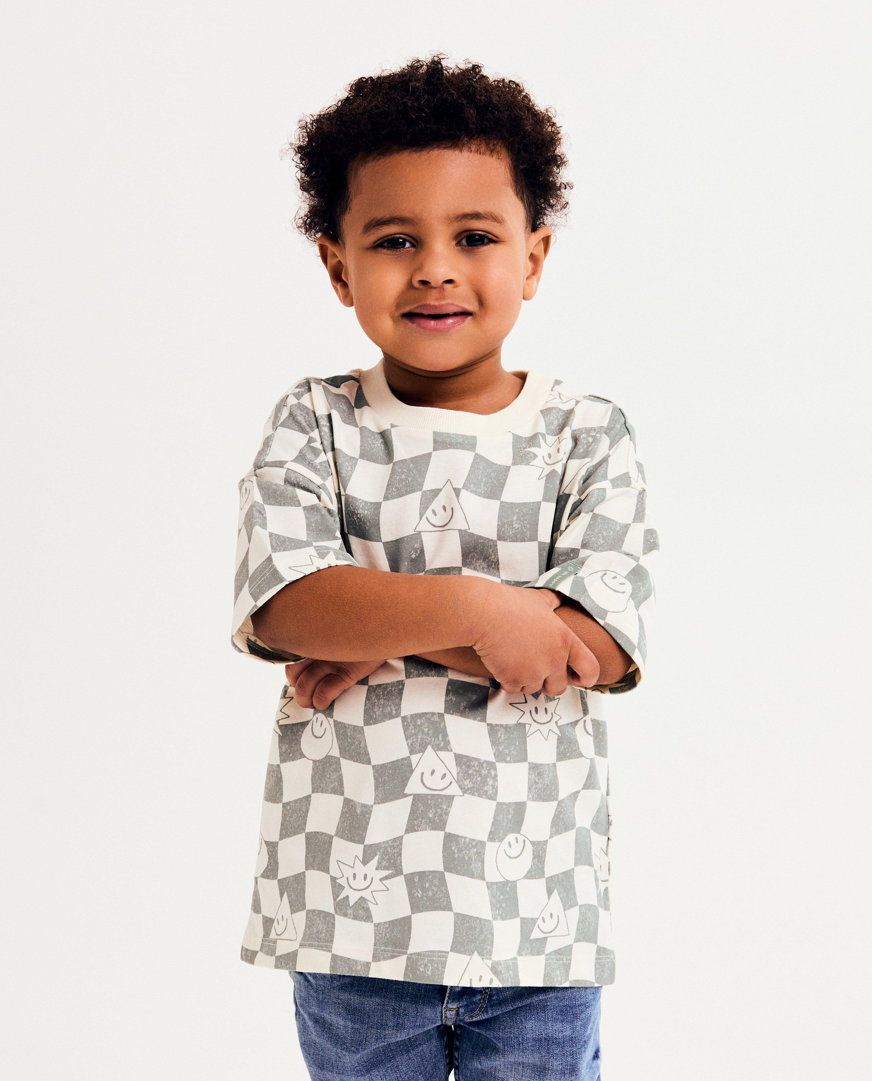Kidz Nation khaki mosolygós póló