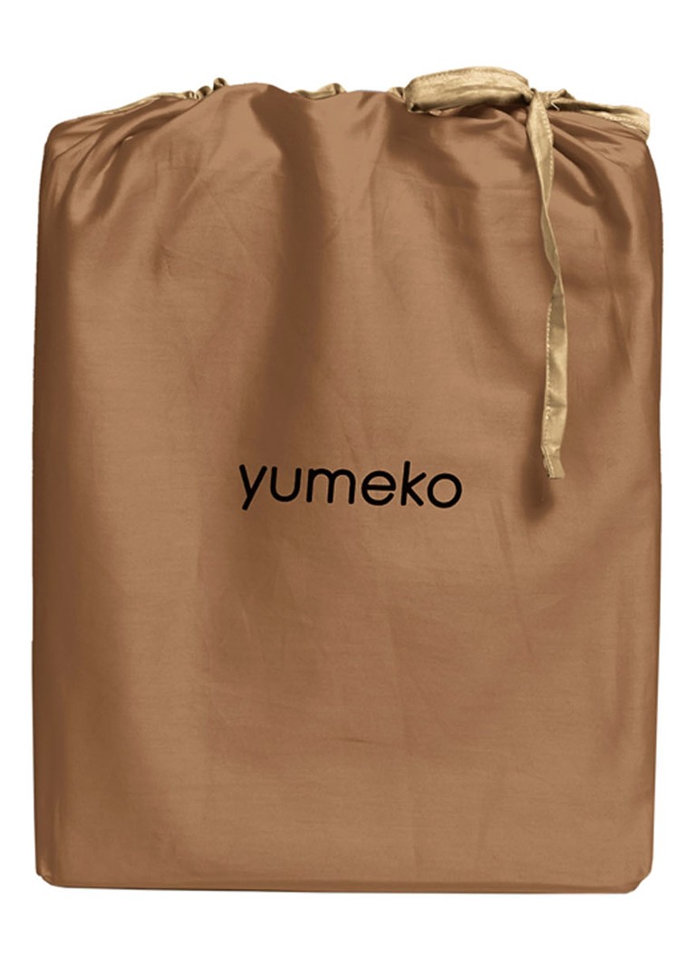 Yumeko Caramel Honey 300TC set navlaka za poplun od pamučnog satena - uključuje jastučnice