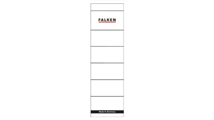 Ordner Rückenschild 8cm weiss 10 Stück weiß