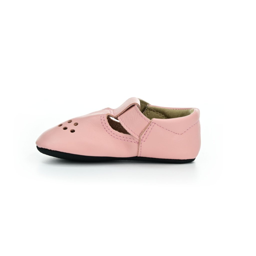 OmaKing Slippers Mutsu Pink Barfußkrabbelschuhe