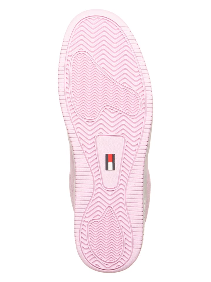Tommy Hilfiger Shoes Leder-Sneakers in Rosa günstig kaufen 42