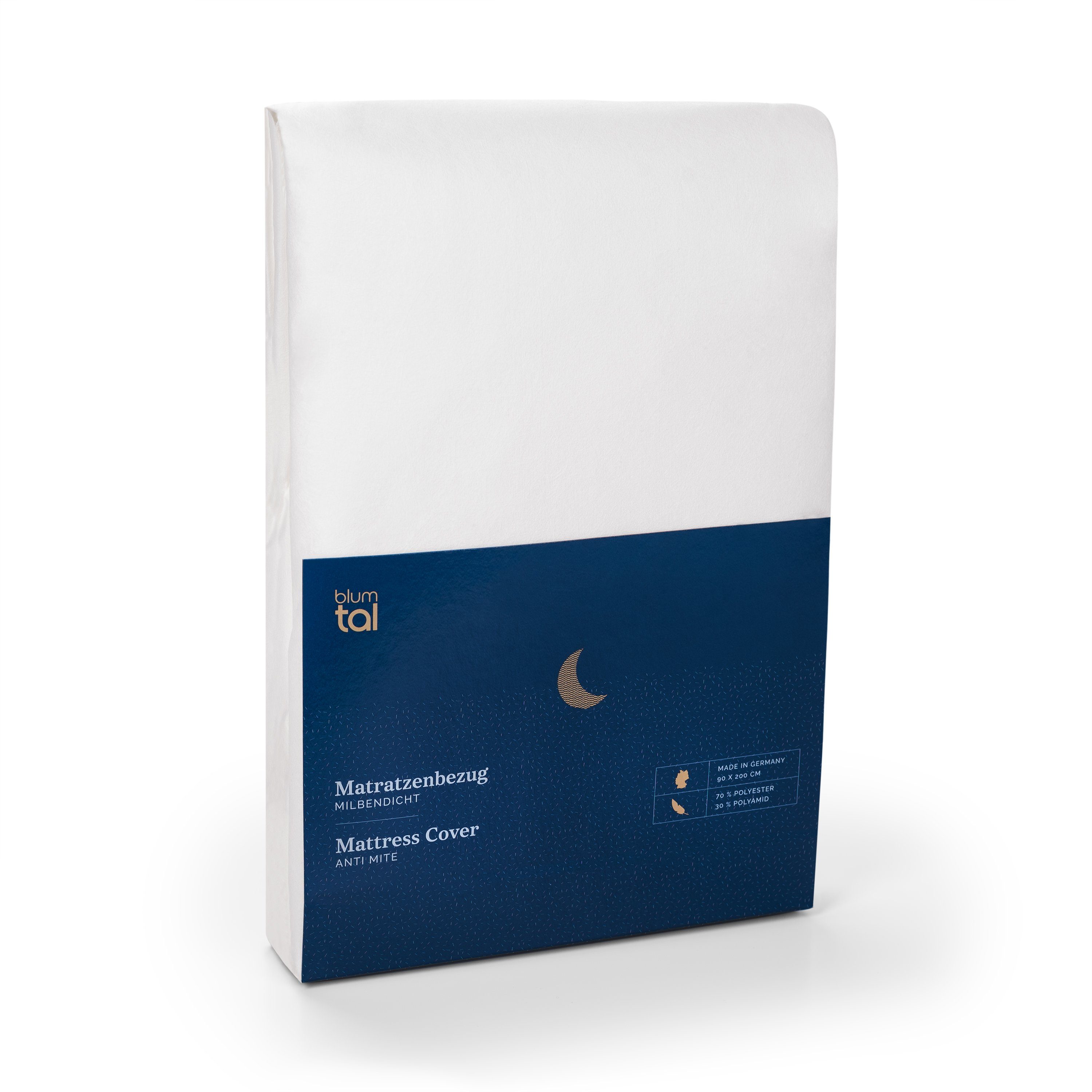 Matratzenschutzbezug Matratzenbezug für Allergiker, Topper Bezug Blumtal, Milbenbezug, Matratzenschutz Encasing, atmungsaktiv und wasserdicht