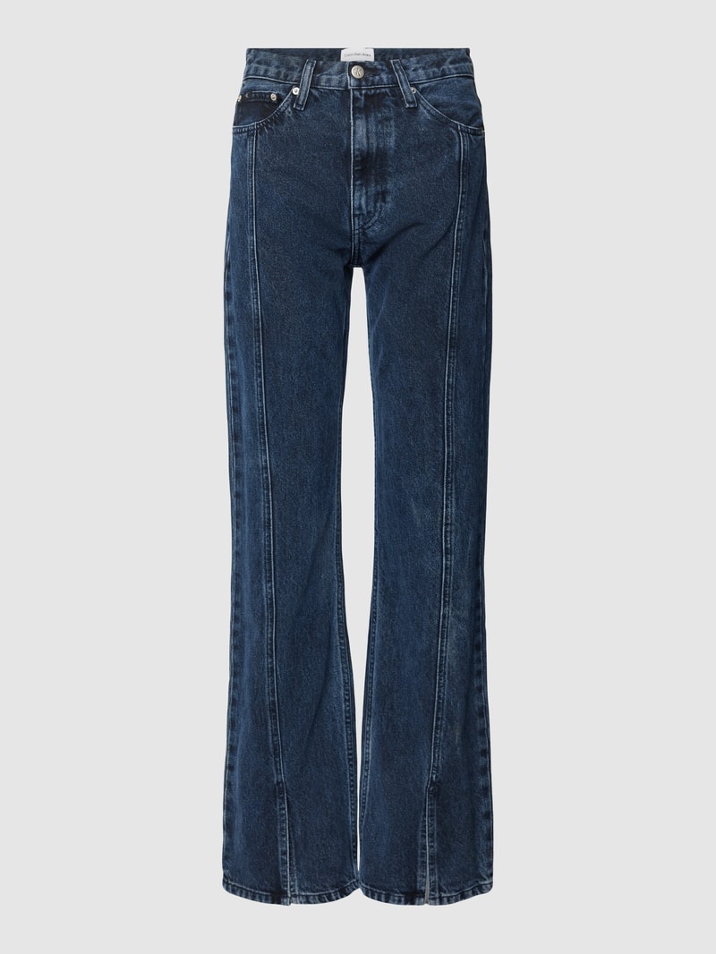 Bootcut Jeans mit Gehschlitzen Modell 'AUTHENTIC' in jeans