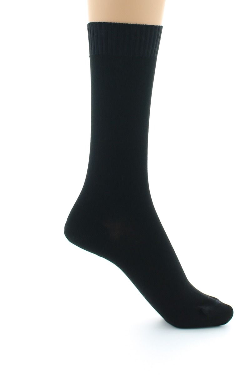 Perrin  Chaussettes coton fil d'Ecosse - Noir