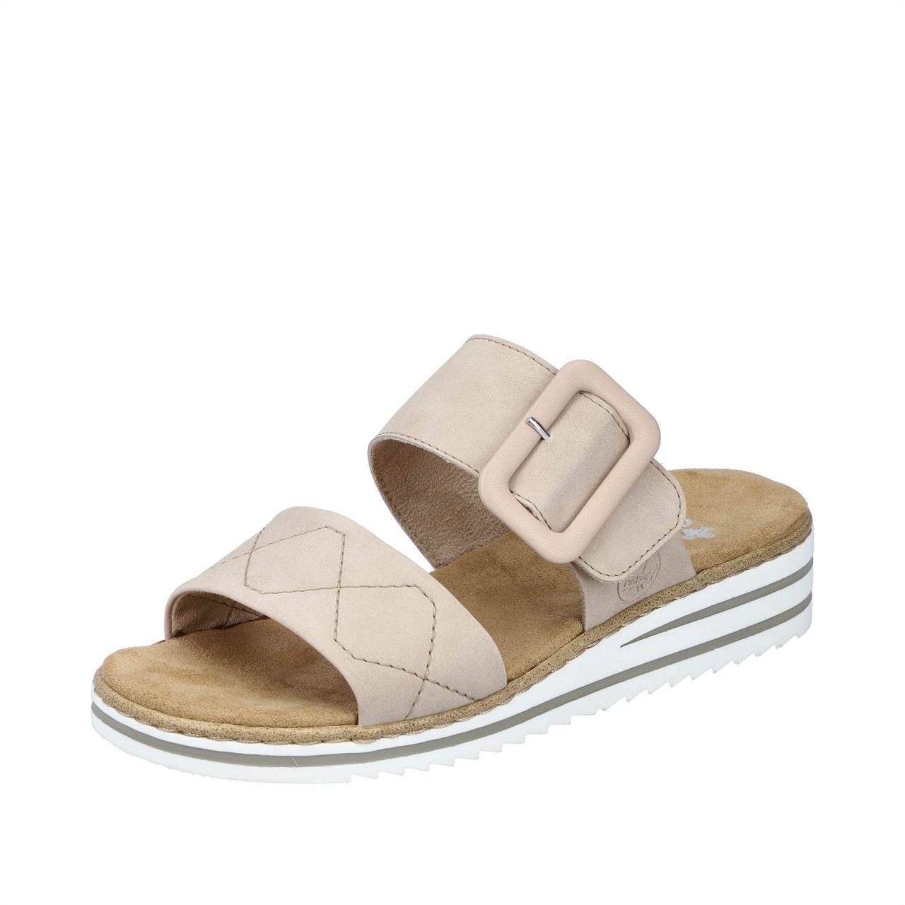 RIEKER Klassische Sandalen taupe FSK Damen Sandalen