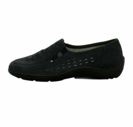 WALDLÄUFER Komfort Slipper blau Henni