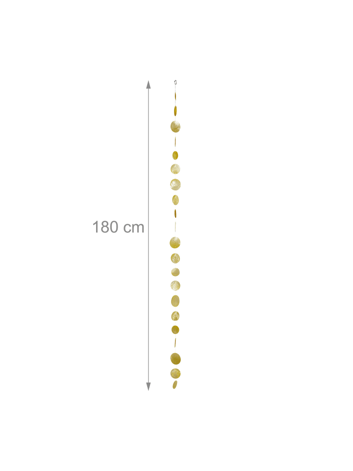 relaxdays 4x Capiz-Girlande in Gelb - (H)180 cm günstig kaufen onesize